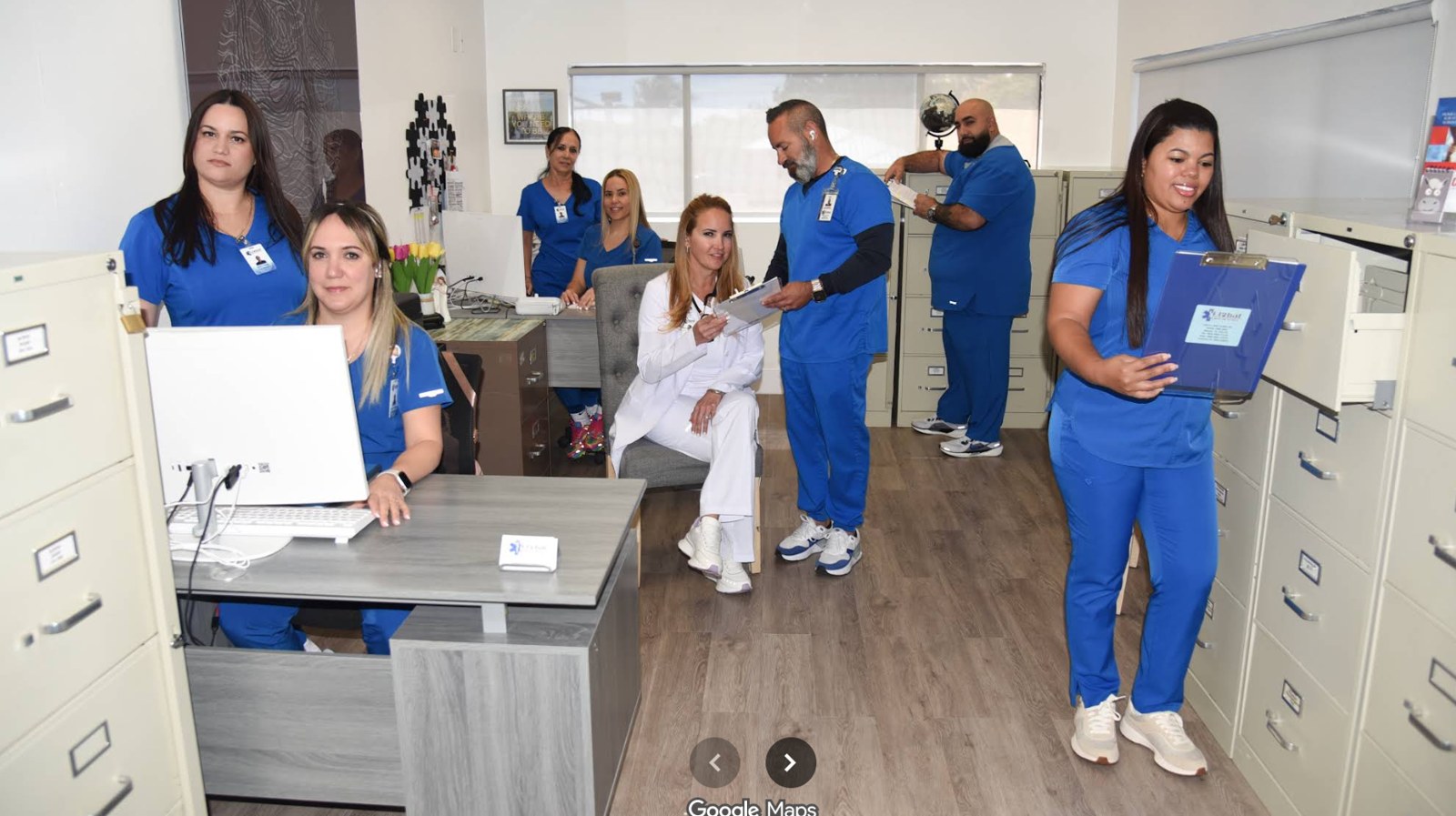 The Global Care Home Services team at their Goulds, Florida office